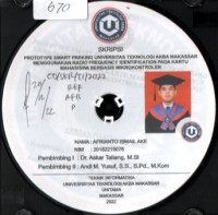 Image of Prototype Smart Parking Universitas Teknologi AKba Makassar Menggunakan Radio Frequency Identification Pada Kartu Mahasiswa Berbasis Mikrokontroler