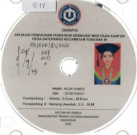 Image of Aplikasi Pendataan Penduduk Berbasis Web Pada Kantor Desa Batuparigi Kecamatan Tobadak IV