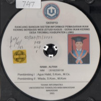Image of Rancang Bangun Sistem Informasi Pemasaran Ikan Kering Berbasis Web (Studi Kasus: Gerai Ikan Kering Desa Tirowali Kabupaten Luwu