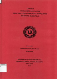 Image of Laporan Kuliah Kerja Nyata
