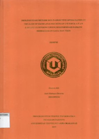 Image of Implementasi Metode Multi-Objective Optimization On The Basic Of Ratio Analysis Dengan Pendekatan K-Means Clustering Untuk Rekomendasi Fashion Berdasarkan Gaya Dan Tren