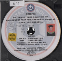 Image of Sistem Customer Relationship Management Berbasis Web  Pada Perusahaan PT. Singvlar Furniture Indonesia