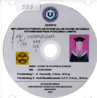 Image of Implementasi Pemodelan Scrum Dalam Sistem Informasi Layanan Kefarmasian Pada Puskesmas Lumpue
