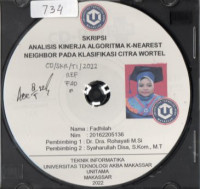Image of Analisis Kinerja Algoritma K-Nearest Neighboard Pada Klasifikasi Citra Wortel