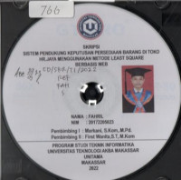 Image of Sistem Pendukung Keputusan Persediaan Barang Di Toko HR. Jaya Menggunakan Metode Least Square Berbasis Web