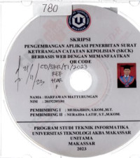 Image of Pengembangan Aplikasi Penerbitan Surat Keterangan Catatan Kepolisian (SKCK) Direktorat Intelkam Polda Sulawesi Selatan Berbasis Web Dengan Memanfaatkan QR Code