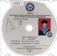 Image of Implementasi Metode Naive Bayes Pada Pakar Untuk Diagnosa Kerusakan Mesin Mobil