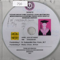 Image of Perancangan Game Edukasi Logika Matematika Menggunakan Algoritma Fisher-Yates Shuffle Berbasis Android
