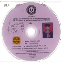 Image of Sistem Security Portal Dengan Pemanfaatan QR Code Kartu Mahasiswa Berbasis Android