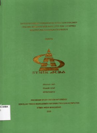 Image of Sistem Informasi Pengarsipan Surat Dan Dokumen Pegawai Berbasis Web Pada UPTD 115 Inpres Benteng Gajah