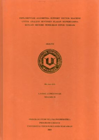 Image of Implementasi Algoritma Support Vector Machine Untuk Analisis Sentimen Ulasan Mypertamina Dengan Metode Pemilihan Fitur Terbaik