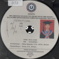 Image of Implementasi Aplikasi Tes Online Untuk SMK Negeri 1 Bulukumba Menggunakan Computer Assistant Tes (CAT)
