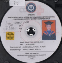 Image of Rancang Bangun Sistem Informasi Geografis Untuk Pencarian Dokter Praktek Berbasis Web