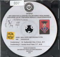 Image of Implementasi Algoritma Koloni Semut Pada Proses Pencarian Jalur Terpendek Menuju Lokasi Kebakaran