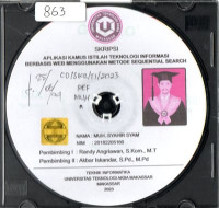 Image of Aplikasi kamus Istilah Teknologi Informasi Berbasis Web Menggunakan Metode Sequential Search