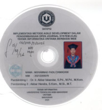 Image of Implementasi Metode Agile Development Dalam Pengembangan Open Journal System (OJS) Teknik Informatika Unitama Berbasis Web