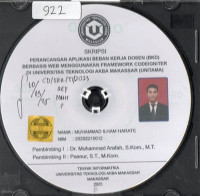 Image of Perancangan Aplikasi Beban Kerja Dosen (BKD) Berbasis Web Menggunakan Framework Codeigniter Di Universitas Teknologi Akba Makassar (UNITAMA)