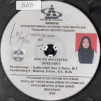 Image of Sistem Informasi Akademik Pada Madrasah Tsanawiyah Negeri Pangkep