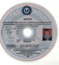 Image of Analisis Sentimen Pegawai Terhadap Keterlambatan Pembayaran Tunjangan Kinerja Menggunakan Algoritma Naive Bayes