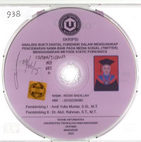 Image of Analisis Bukti Digital Forensik Dalam Mengungkap Pencemaran Nama Baik Pada Media Sosial (Twitter) Menggunakan Metode Static Forensics