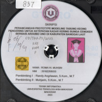 Image of Perancangan Prototype Modeling Tabung Keong Pengering Untuk Ketepatan Kadar Kering Bunga Cengkeh Berbasis Arduino Uno Di Kabupaten Banggai Laut