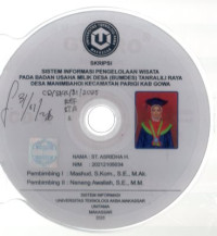 Image of Sistem Informasi Pengelolaan Wisata Pada Badan Usaha Milik Desa (BUMDES) Tanralili Raya Desa Manimbahoi Kecamatan Parigi Kab. Gowa