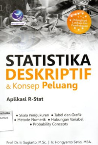 Image of Statistika Deskriptif & Konsep Peluang Aplikasi R-Stat