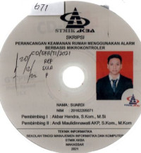 Image of Perancangan Keamanan Rumah Menggunakan Alarm Berbasis Mikrokontroler