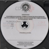 Image of Pengembangan Model Pembelajaran Bauran Berbasis Microlearning Untuk Mata Kuliah Algoritma Pemrograman Di Perguruan Tinggi