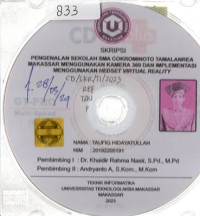 Image of Pengenalan Sekolah SMA Cokroaminoto Tamalanrea Makassar Menggunakan Kamera 360 Dan Implementasi Menggunakan Headset Virtual Reality