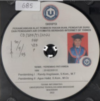 Image of Perancangan Alat Pemberi Pakan Ikan, Pengatur Suhu Dan Pengganti Air Otomatis Berbasis Internet Of Things