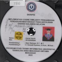 Image of Implementasi Cosine Similarity Pengawasan Pengaduan Masyarakat Pada Kepolisian Daerah Sulawesi Selatan