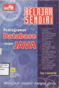 Image of Belajar Sendiri Pemrograman Database dengan Java
