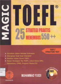Image of Magic TOEFL 25 Strategi Praktis Menembus 550++