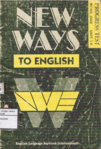 Image of New Ways to English
Progress Test Book One