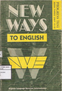 Image of New Ways to English
Progress Test Book Three