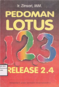 Image of Pedoman Lotus 123 Release 2.4