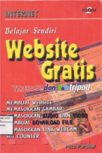 Image of Belajar Sendiri Website Gratis 
Yahoo dan Tripod