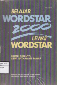 Image of Belajar Wordstar 2000 lewat Wordstar